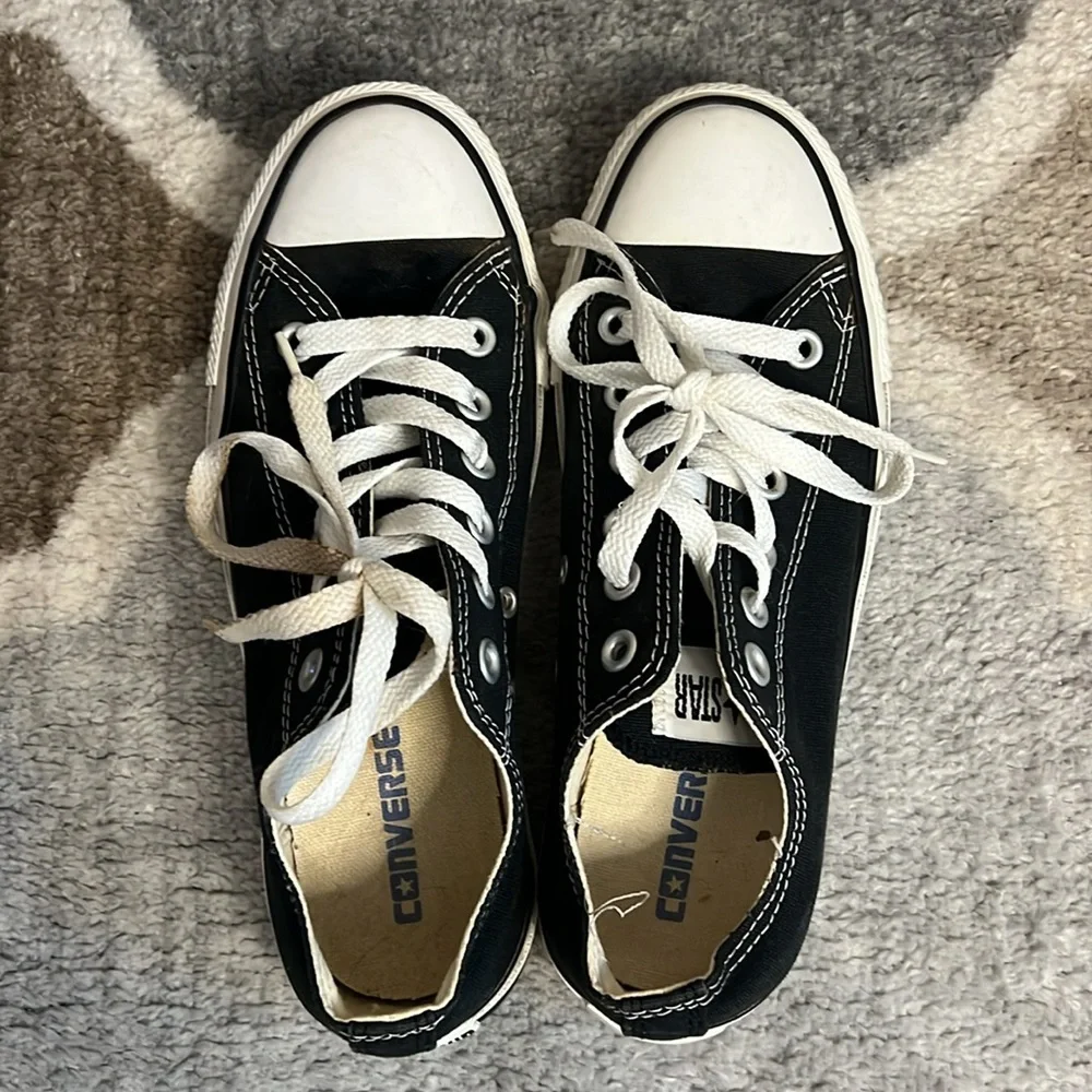 Converse Black and White Low Top Sneakers